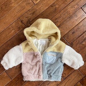 Zara Multicolor Sherpa Jacket